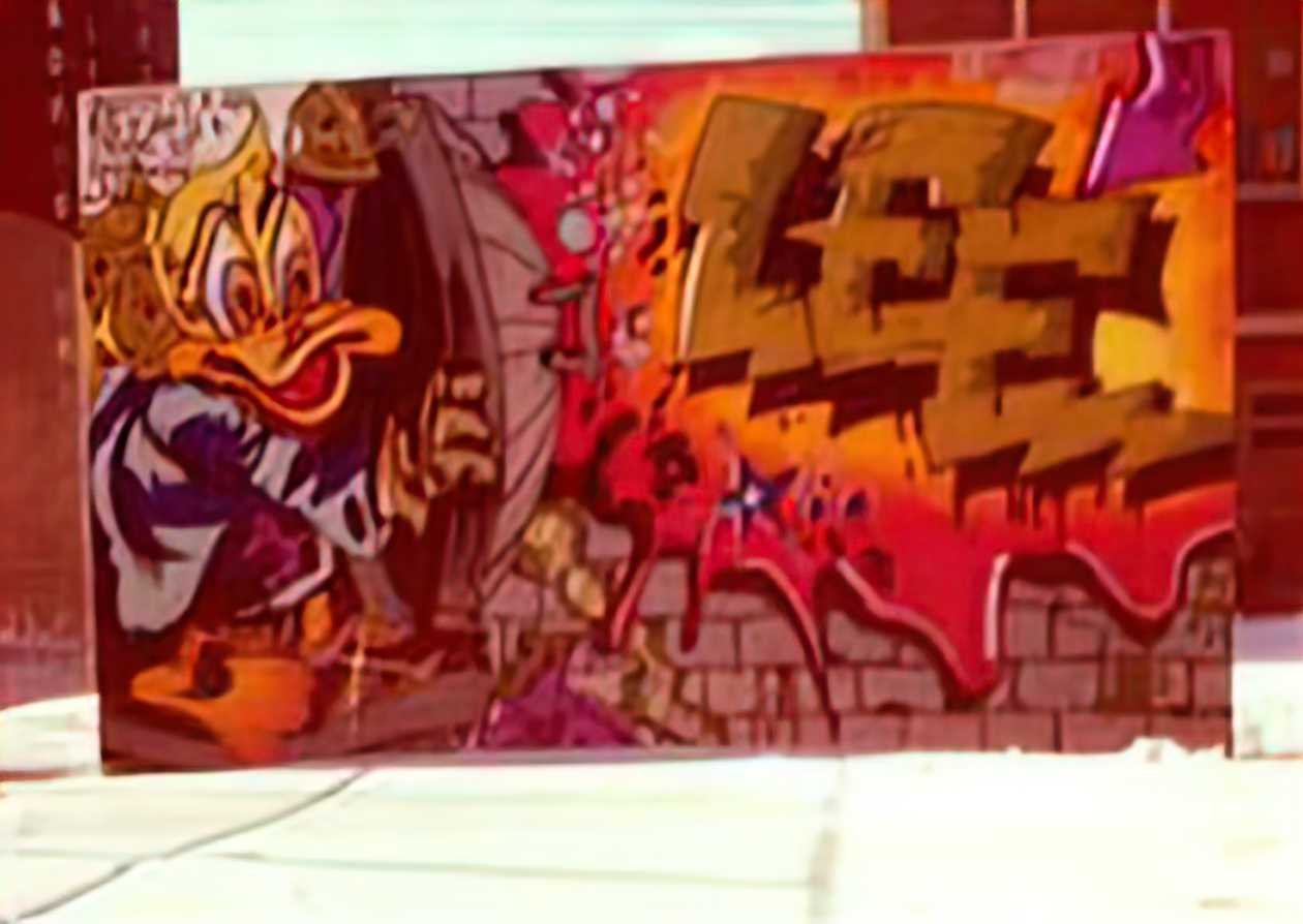 Graffiti Street Art howard the duck 1978 A4 Photo Print