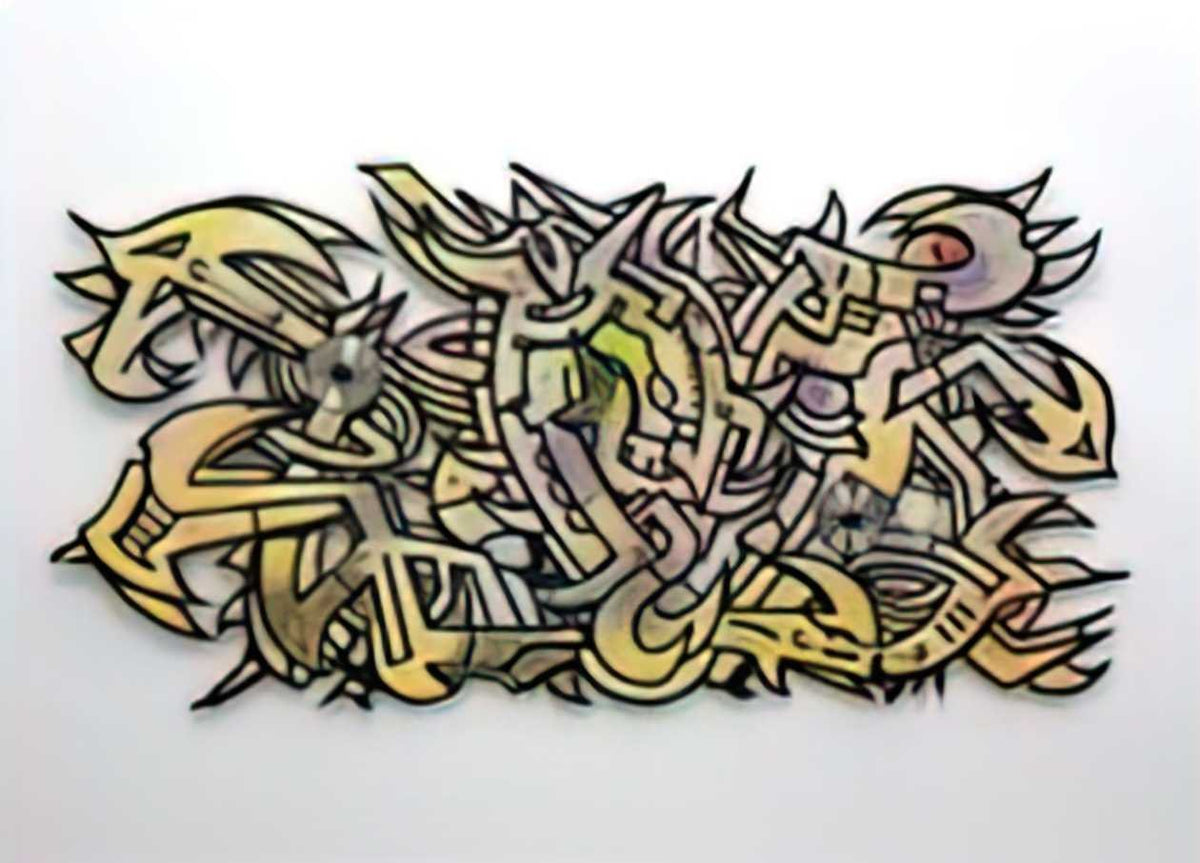Graffiti Street Art kedem dragon A4 Photo Print