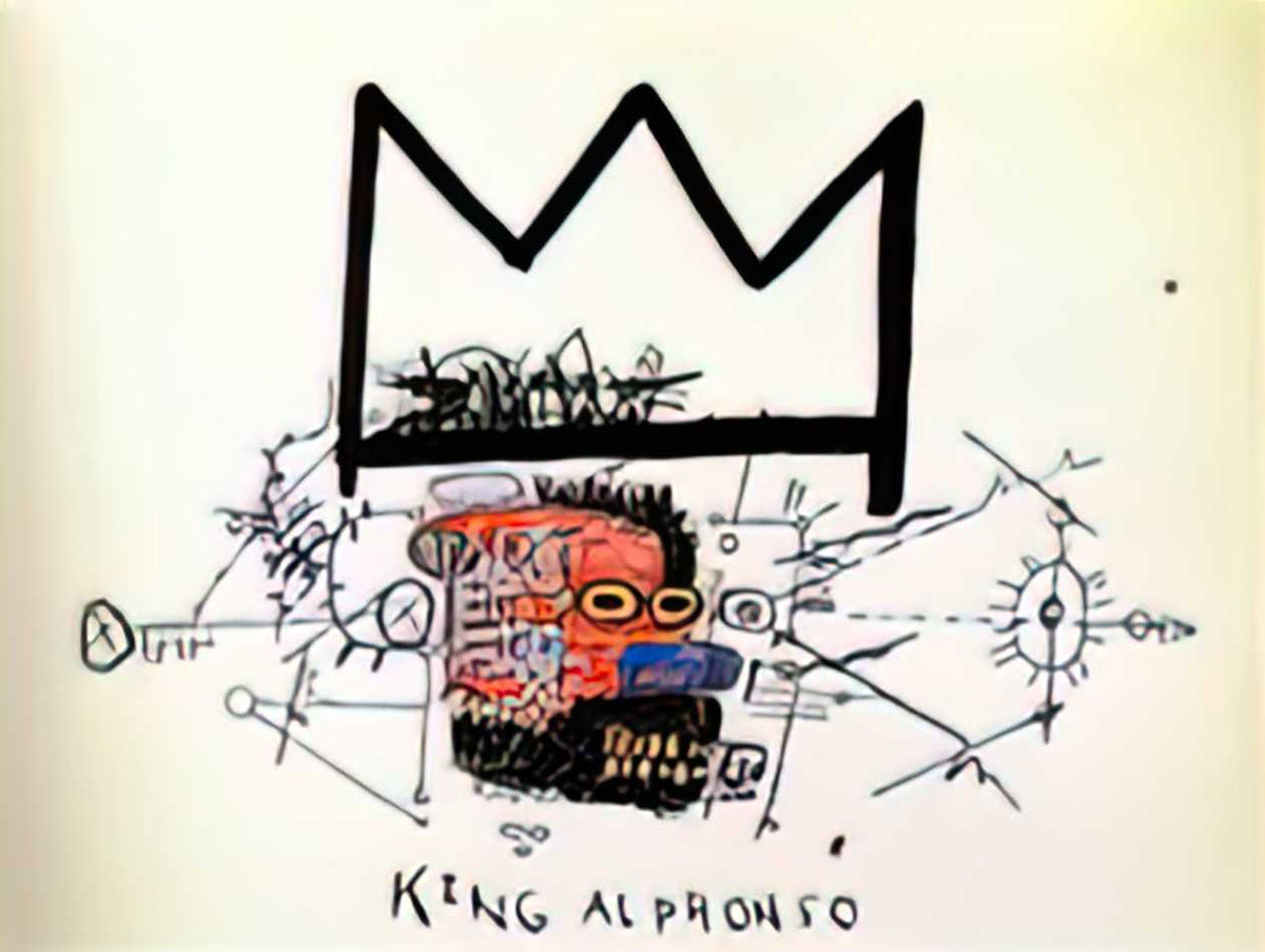 Graffiti Street Art king alphonso A4 Photo Print