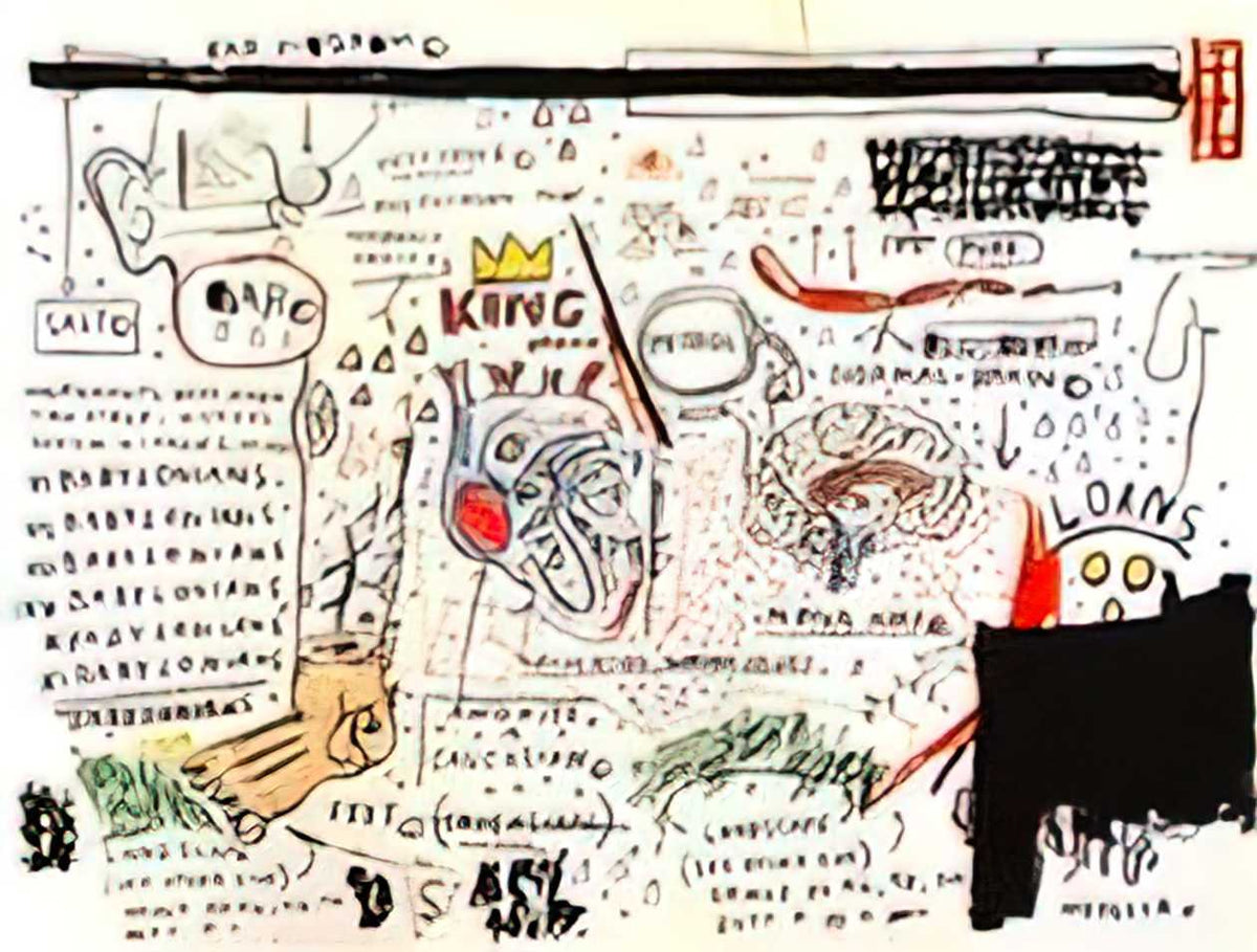 Graffiti Street Art king brand A4 Photo Print