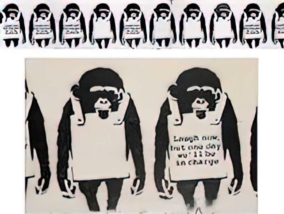 Graffiti Street Art laugh now 2002 A4 Photo Print