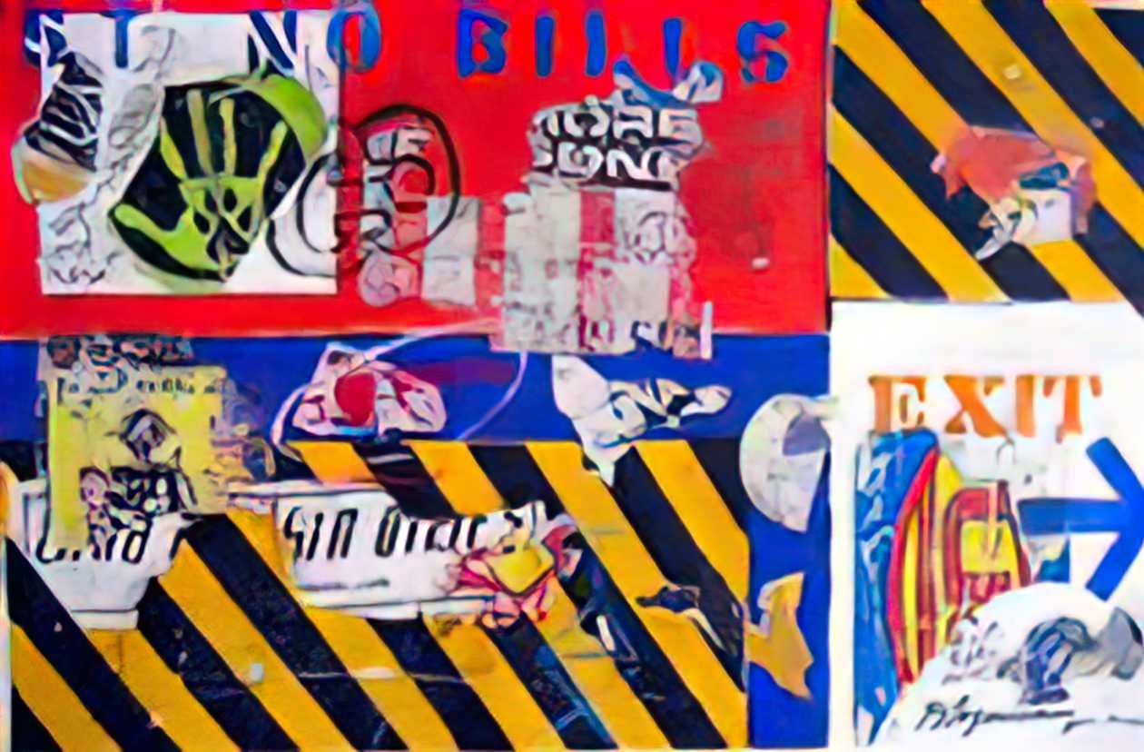 Graffiti Street Art life is a traffic jam 2000 A4 Photo Print