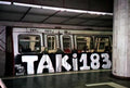 Graffiti Street Art metro tag A4 Photo Print