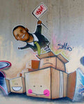 Graffiti Street Art photo Murals A4 027 (1004) A4 Photo Print