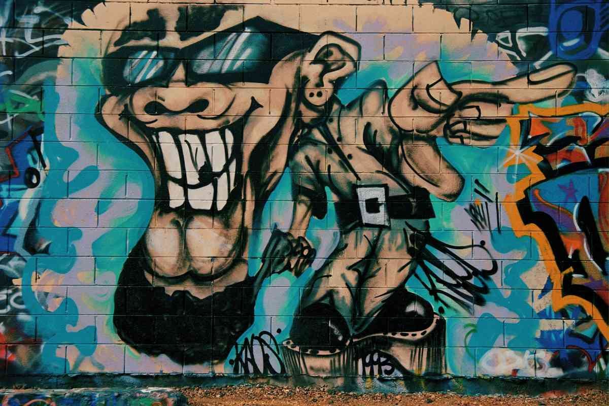 Graffiti Street Art photo Murals A4 044 (610) A4 Photo Print