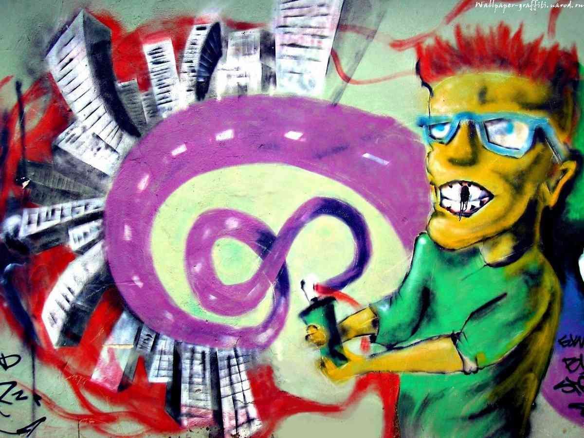 Graffiti Street Art photo Murals A4 050 (668) A4 Photo Print