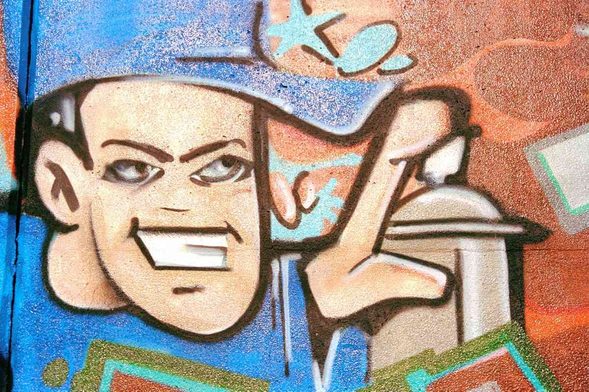 Graffiti Street Art photo Murals A4 082 (601) A4 Photo Print