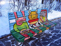 Graffiti Street Art photo Murals A4 096 (599) A4 Photo Print