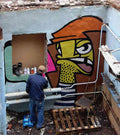 Graffiti Street Art photo Murals A4 103 (605) A4 Photo Print