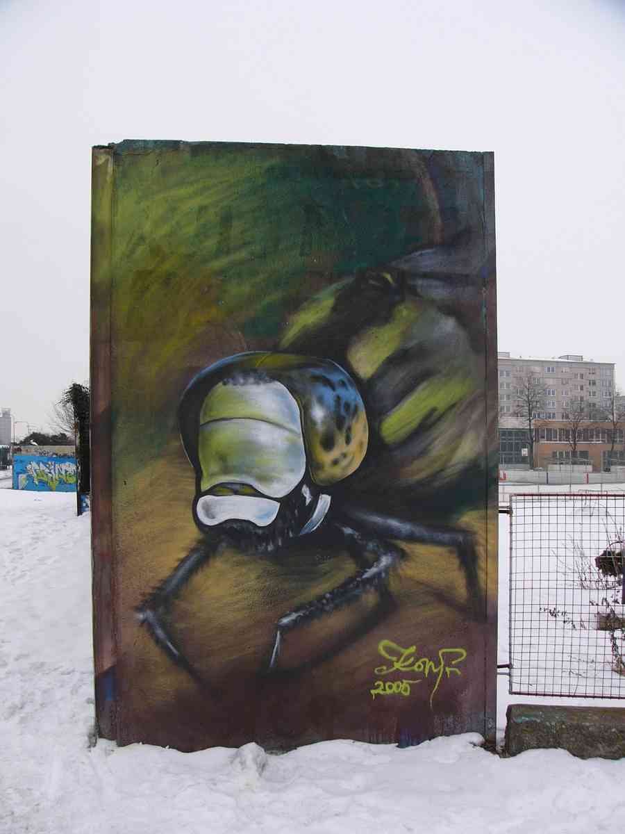 Graffiti Street Art photo Murals A4 121 Chesh Graffiti dragonfly A4 Photo Print