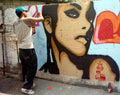 Graffiti Street Art photo Murals A4 127 ALICIA KEYS GRAFFITI by imageerc A4 Photo Print