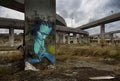 Graffiti Street Art photo Murals A4 130 (832) A4 Photo Print