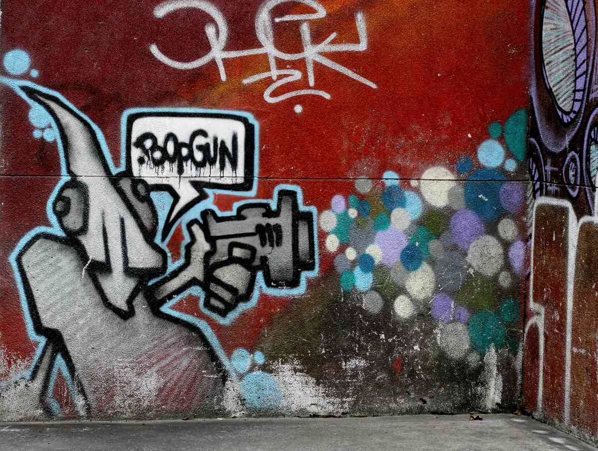 Graffiti Street Art photo Murals A4 138 (739) A4 Photo Print