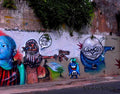 Graffiti Street Art photo Murals A4 147 (900) A4 Photo Print