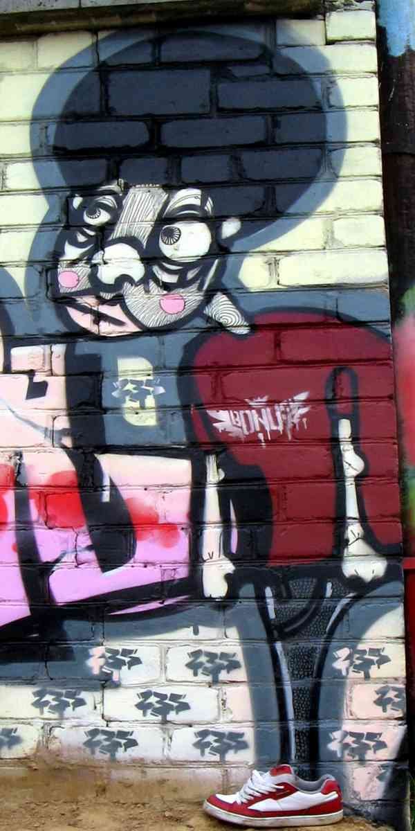 Graffiti Street Art photo Murals A4 150 pscr lodek wall 010 (1) A4 Photo Print
