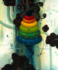 Graffiti Street Art photo Murals A4 151 art2007 thinkofthefuture A4 Photo Print