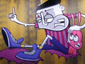 Graffiti Street Art photo Murals A4 154 chivitz A4 Photo Print