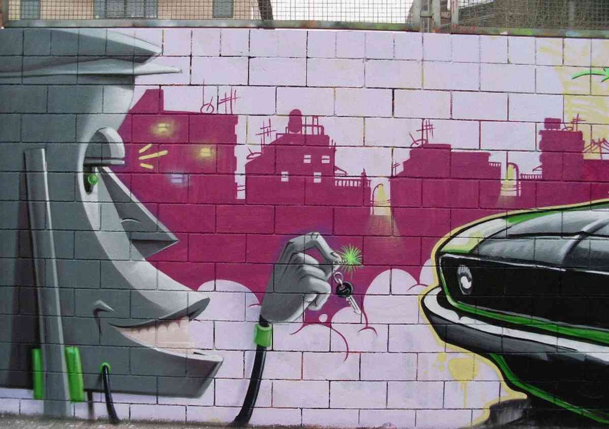 Graffiti Street Art photo Murals A4 174 barcelona graffiti 23 A4 Photo Print