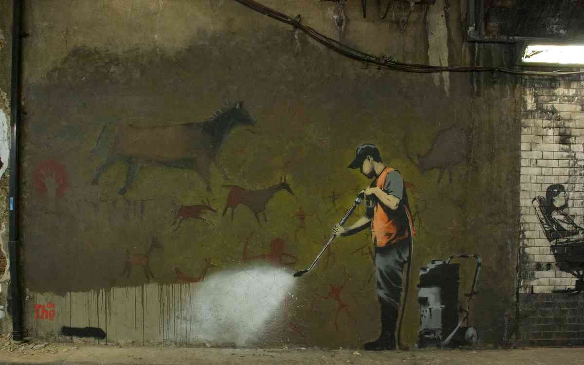 Graffiti Street Art photo Murals A4 184 banksy A4 Photo Print