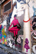Graffiti Street Art photo Murals A4 188 (895) A4 Photo Print