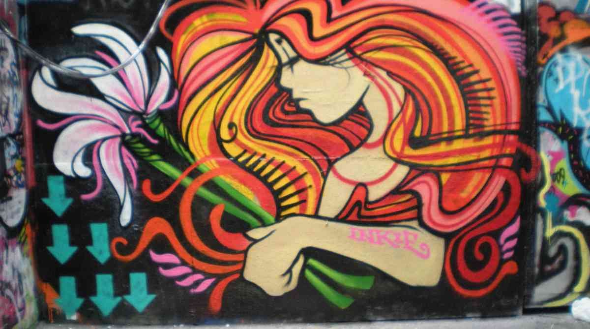 Graffiti Street Art photo Murals A4 241 (852) A4 Photo Print