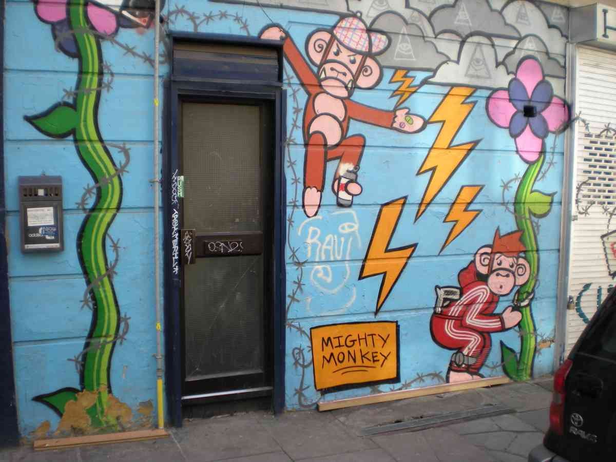 Graffiti Street Art photo Murals A4 244 (855) A4 Photo Print