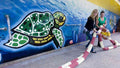 Graffiti Street Art photo Murals A4 253 (833) A4 Photo Print
