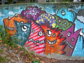 Graffiti Street Art photo Murals A4 299 (809) A4 Photo Print