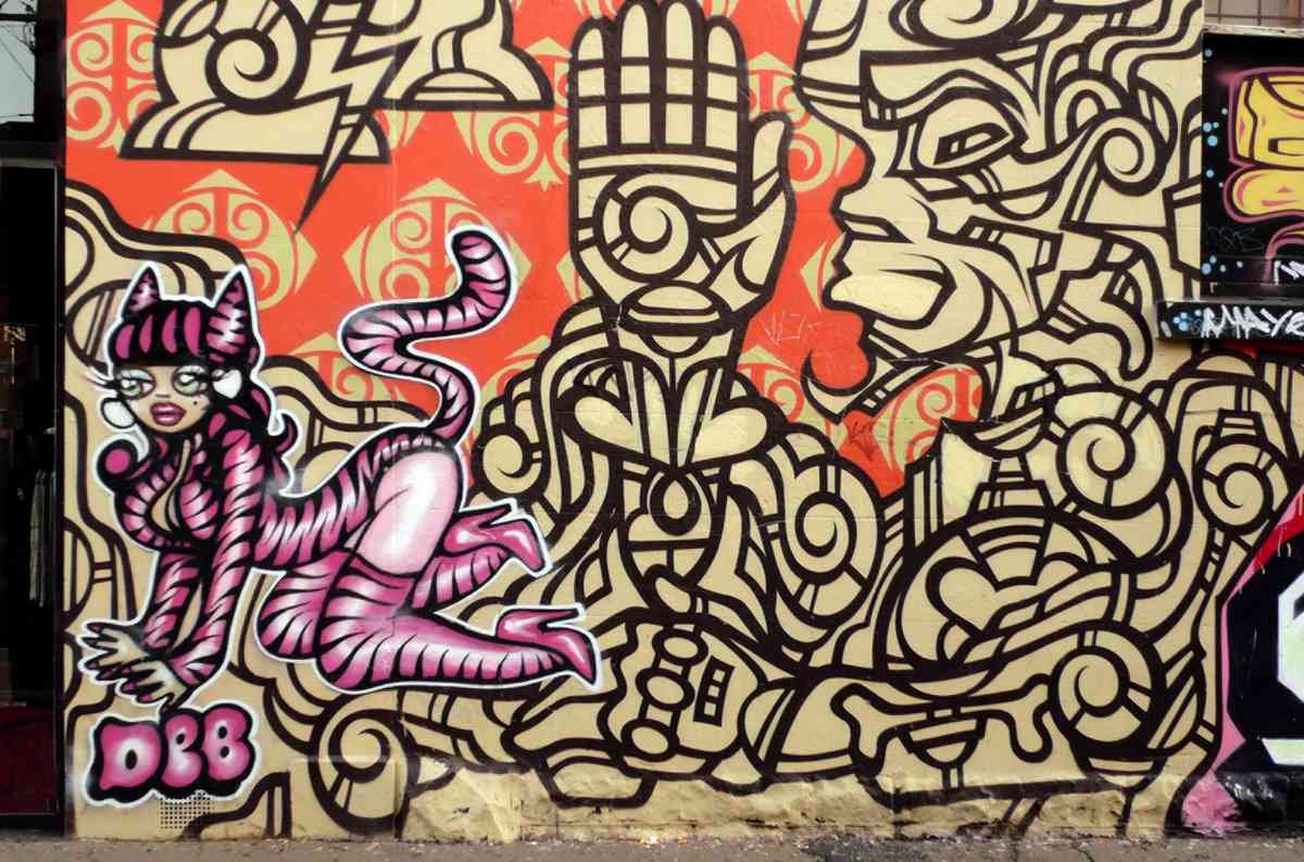 Graffiti Street Art photo Murals A4 307 (986) A4 Photo Print