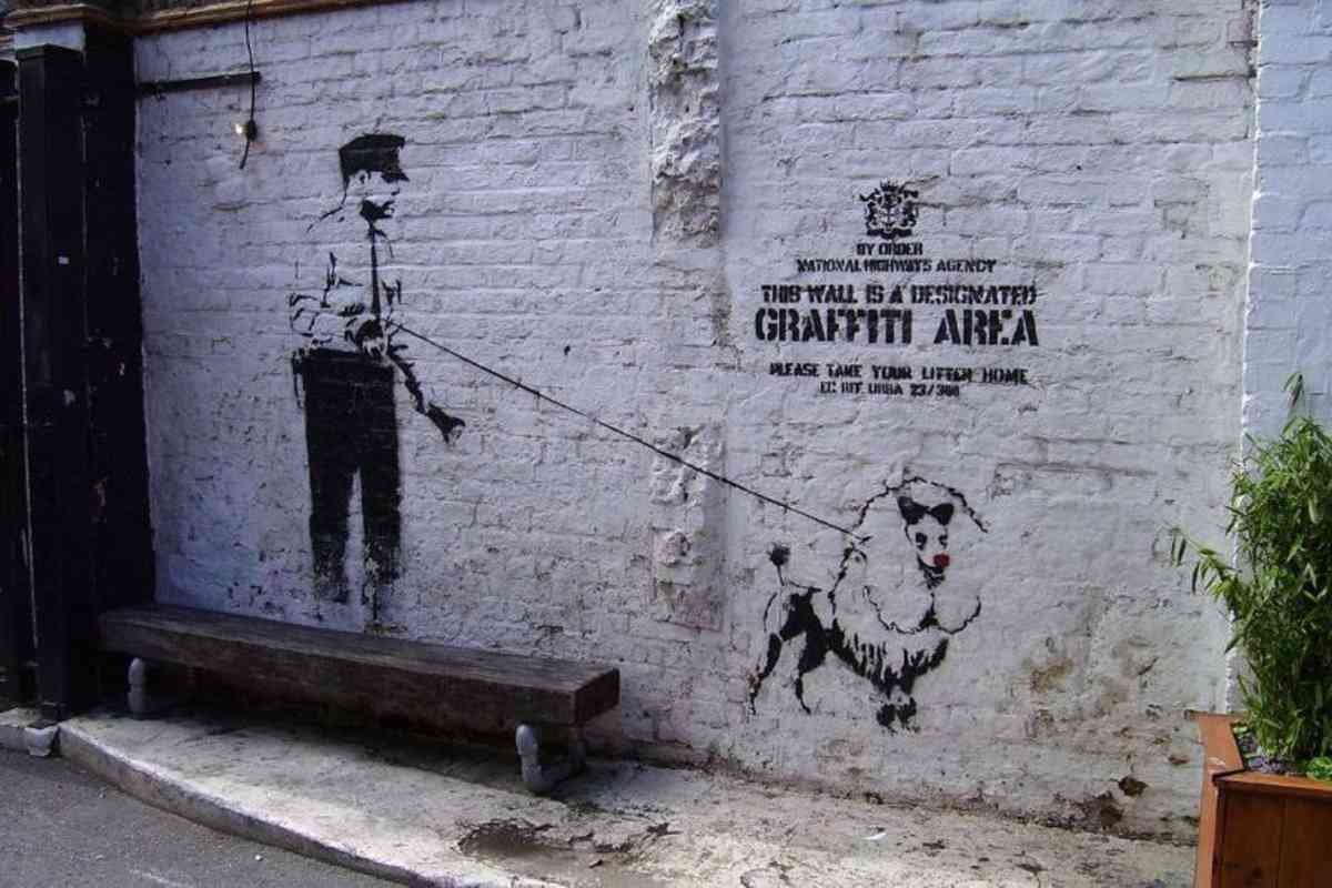 Graffiti Street Art photo Murals A4 331 banksy 10 A4 Photo Print