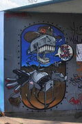 Graffiti Street Art photo Murals A4 354 (887) A4 Photo Print