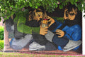 Graffiti Street Art photo Murals A4 360 (884) A4 Photo Print