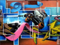 Graffiti Street Art photo Murals A4 423 (805) A4 Photo Print