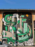 Graffiti Street Art photo Murals A4 433 (827) A4 Photo Print