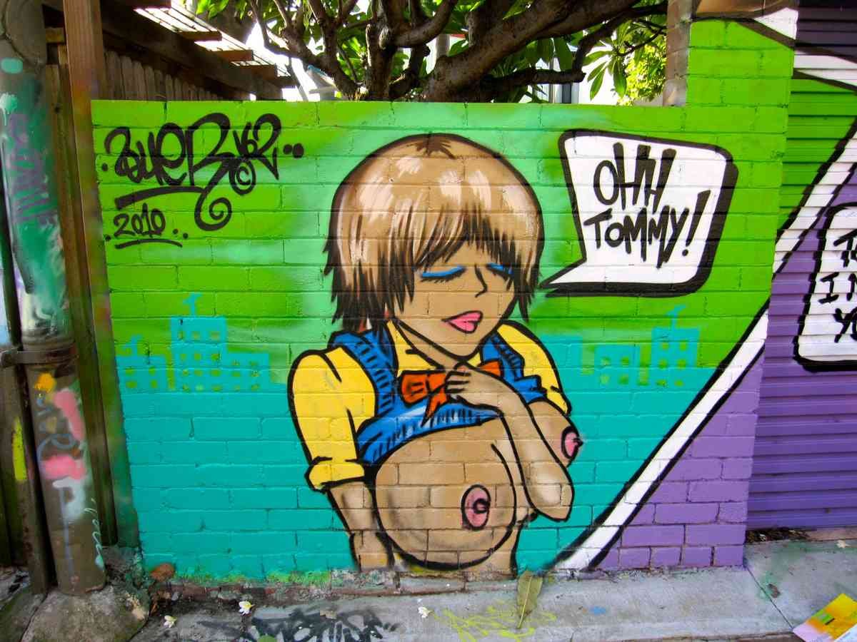 Graffiti Street Art photo Murals A4 438 (830) A4 Photo Print