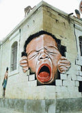 Graffiti Street Art photo Murals A4 453 (866) A4 Photo Print