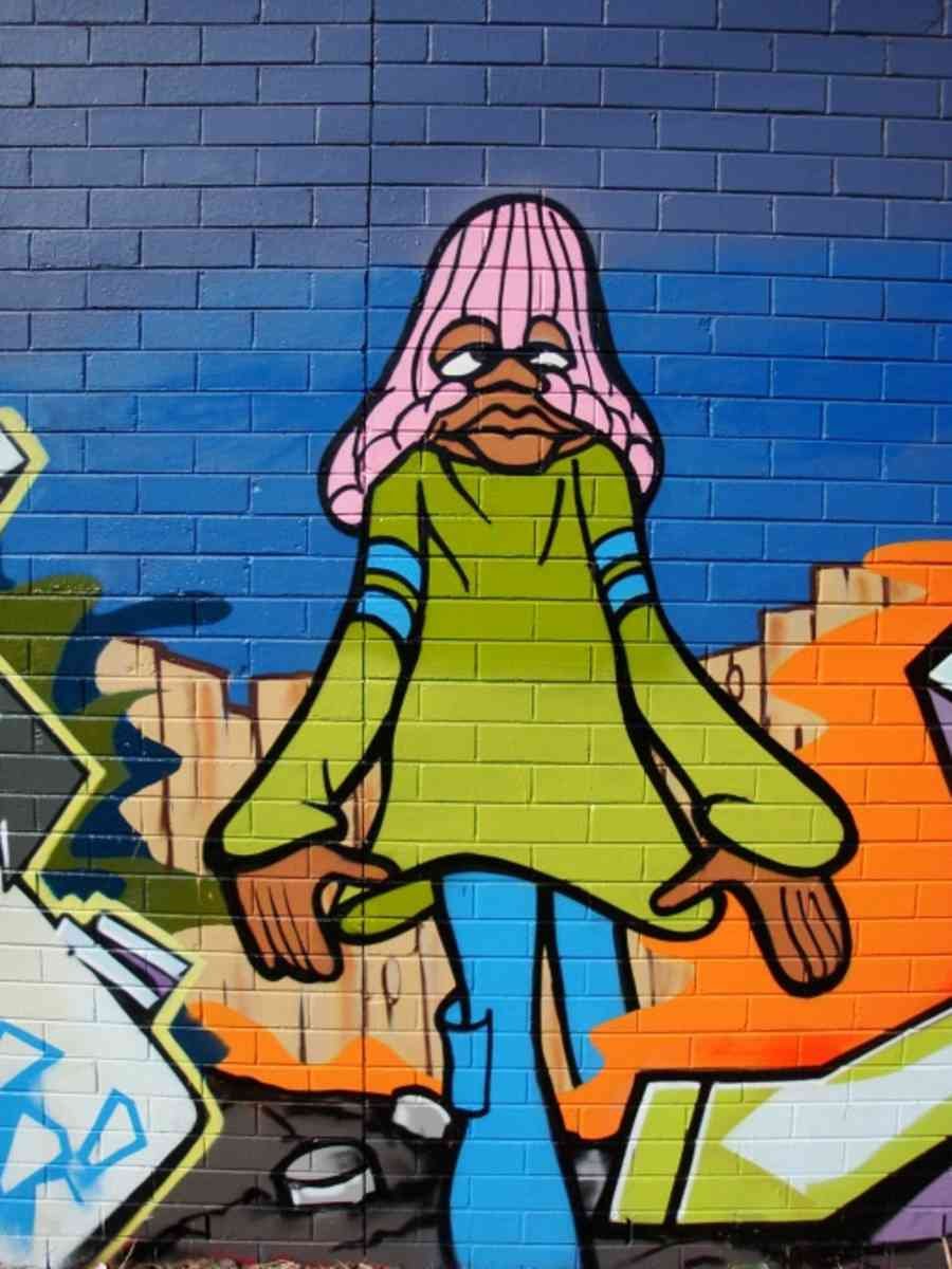 Graffiti Street Art photo Murals A4 457 (968) A4 Photo Print