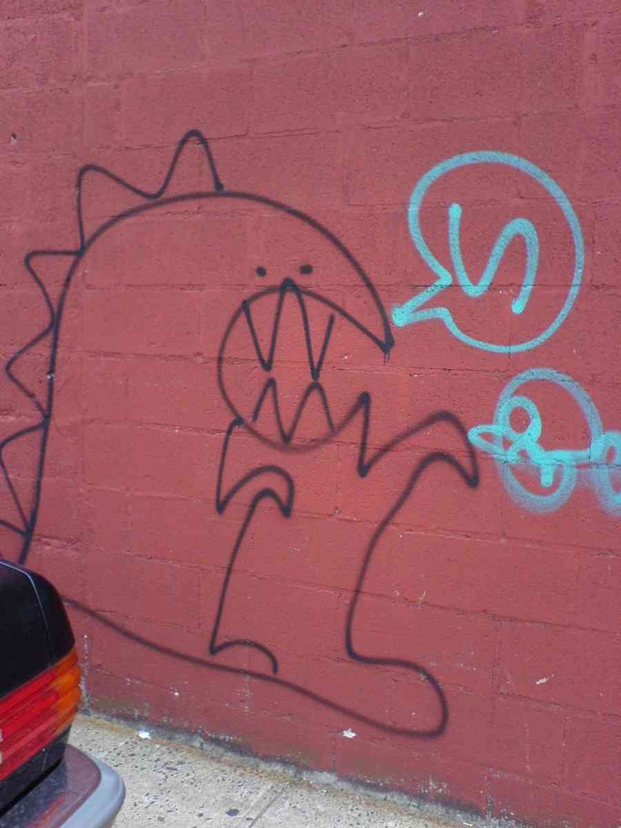 Graffiti Street Art photo Murals A4 467 (892) A4 Photo Print