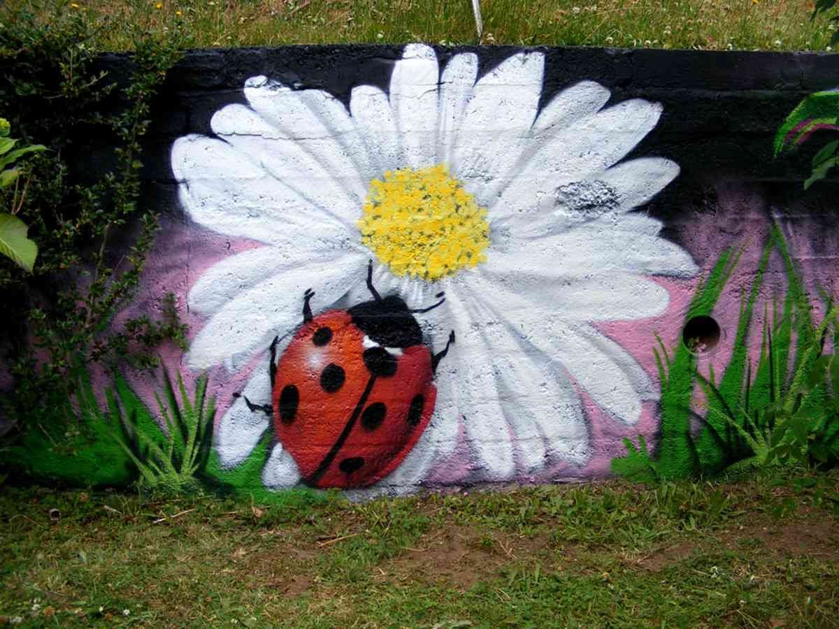 Graffiti Street Art photo Murals A4 481 02garden graffiti commission A4 Photo Print