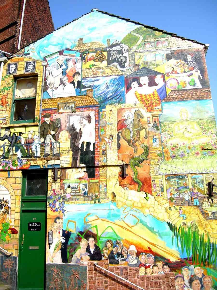 Graffiti Street Art photo Murals A4 484 (789) A4 Photo Print