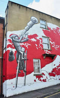 Graffiti Street Art photo Murals A4 504 (881) A4 Photo Print