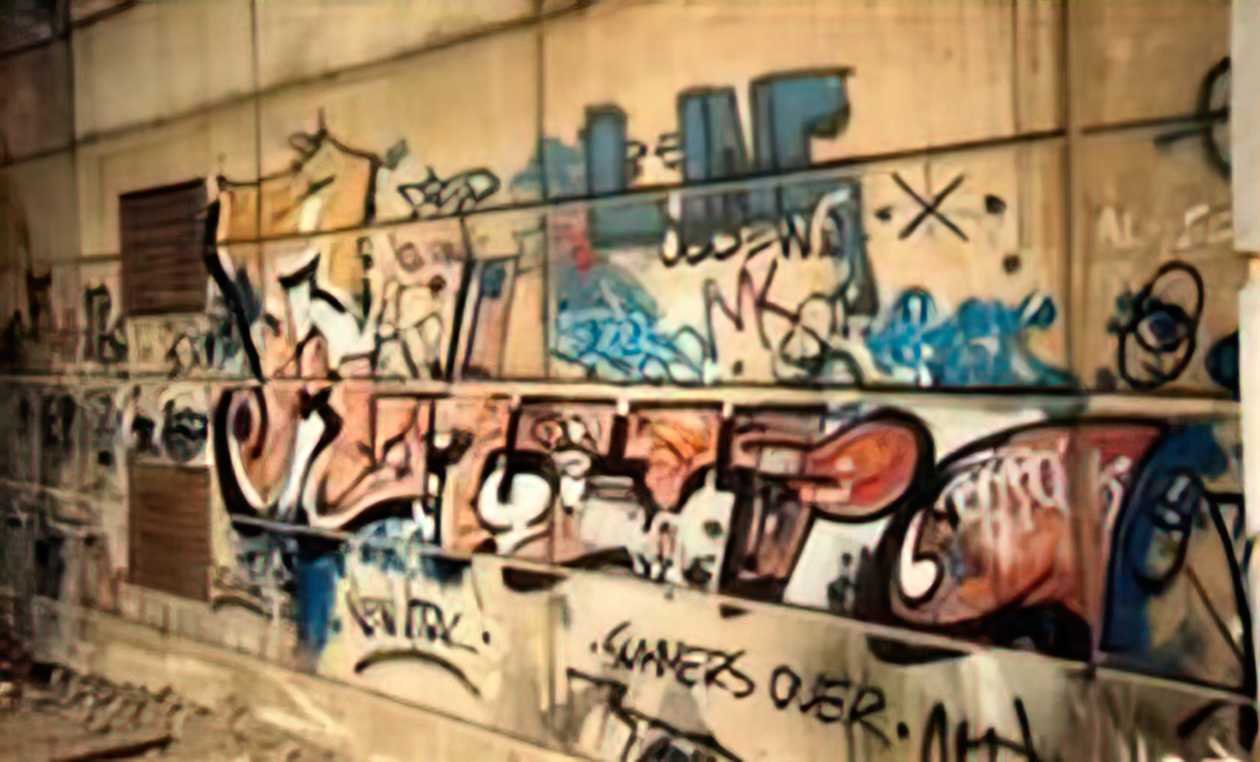 Graffiti Street Art piece A4 Photo Print