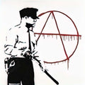Graffiti Street Art police 2000 A4 Photo Print
