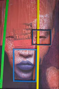 Graffiti Street Art purple lips 2009 A4 Photo Print