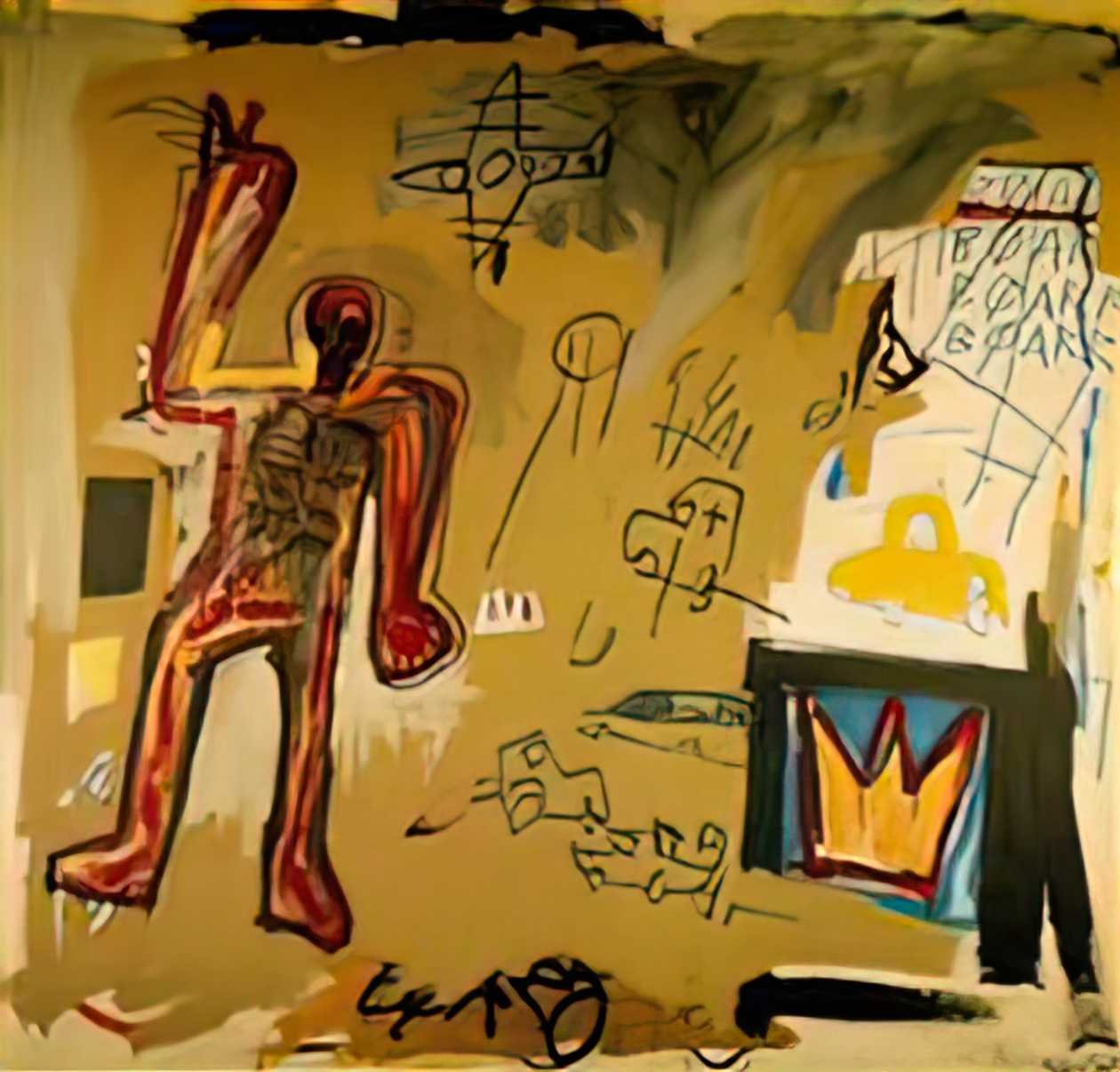 Graffiti Street Art red man A4 Photo Print