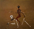Graffiti Street Art riding with death A4 Photo Print