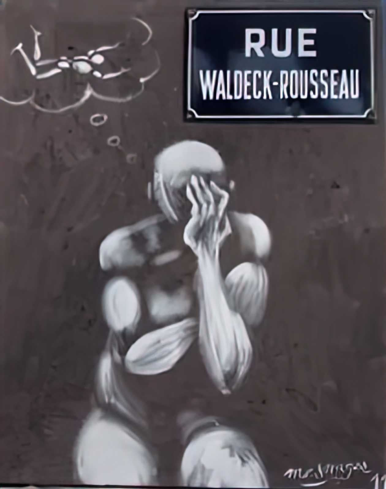 Graffiti Street Art rue waldeck rousseau 2011 A4 Photo Print