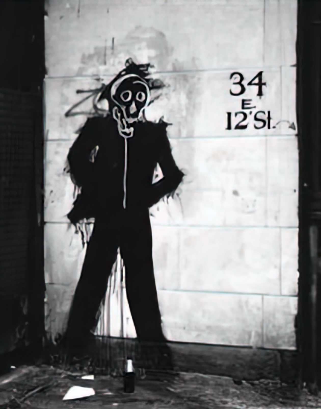 Graffiti Street Art shadowman 34 e 12th street 1982 A4 Photo Print