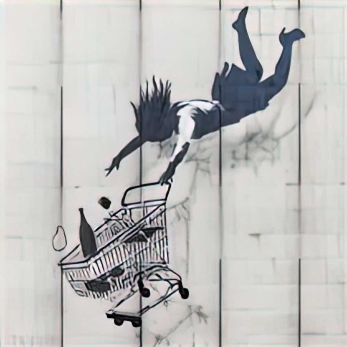Graffiti Street Art shop until you drop A4 Photo Print