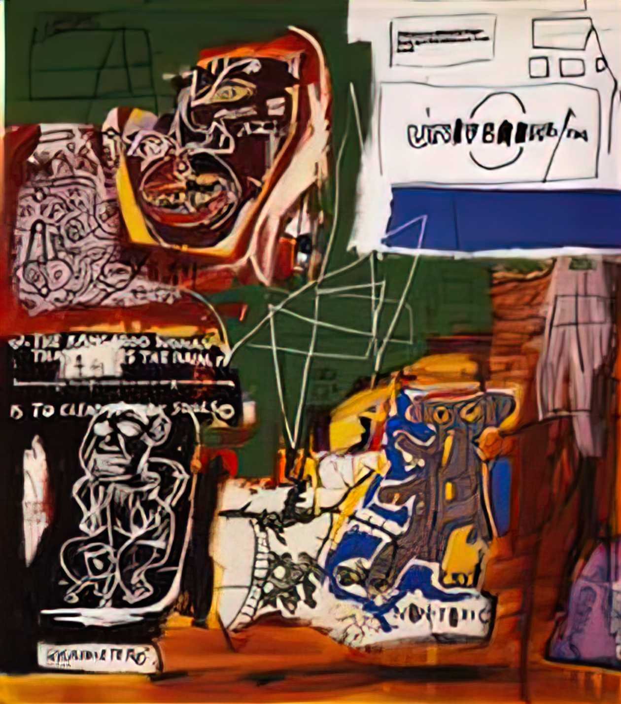 Graffiti Street Art sienna A4 Photo Print